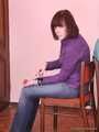 Alexa and Catt - Dominant lover tied adorable Alexa and Catt to the chairs