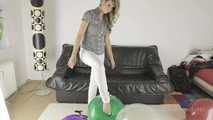 046 Stomping Balloons socks & barefeet