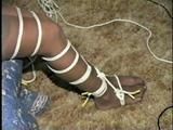 SEXY & NAKED KAYLEEN IS BOUND & ACE BANDAGE GAGGED ON THE BED (D29-10)