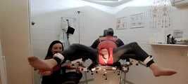 Tickled on the gynecological chair