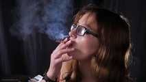 18 yo Lyuba is smoking 4 cigs in a row