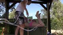 Minuit in a supertight Spanish Hogtie !