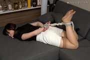 Sharon - Tied up in her own apartment 1