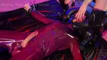 Rubber slave gets to test the new BDSM furniture - With Mistress Polar 