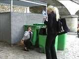 016078 Eve Is Spotted Taking A Pee Beside The bins