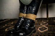 Roxie in Ranger Boots and Chair Bondage