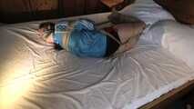 Watch Rachel Adams bound and gagged in shiny nylon Shorts and Windbreaker  