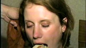 24 Yr OLD FRENCH GIRL CLEAVE GAGGED, HOG-TIED & TOE TIED ON BED (D30-7)