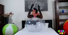 435 Carrie Cherry and the transparent beachball.