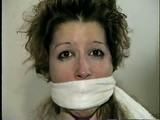 TAMARA IS MOUTH STUFFED, CLEAVE GAGGED, OTM GAGGED, HANDGAGGED & DOES LOTS OF GAG TALKING (D51-7)