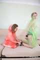 Morrigan and Valeria Ross - Double hogtaped in raincoat