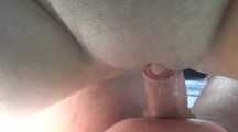 Getting caught while receiving Fan creampie in Public