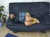 Get 3 short video clips with Jill bound and gagged and spanked in shiny nylon shorts!