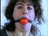 BALL-GAGGED & DROOLING WIDE EYED AMBER (D10-8)