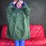 ***SEXY PIA*** wearing different shiny nylon rainwear, putting them on and feeling comfortable in it (Video)