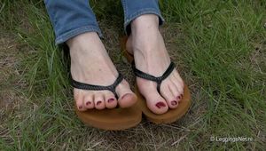 Barefoot and flip-flops