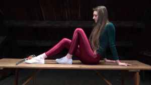 1075  Ada in Shiny Pants Attic Table Top