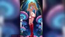 Gol Naked Princess Peach Dancing in the Magic Forest