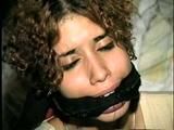 SWEET LATINA MARIE DOUBLE CLEAVE GAGGED, FEET TIED IN PLASTIC BAG, BOUND & BALL-GAGGED (D45-2)