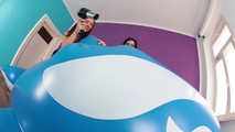 84 Jasmin and Karina enjoy the huge whale! Part 2
