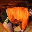 Jill tied and gagged in shiny black nylon shorts