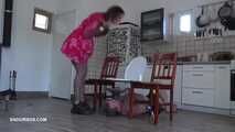 Mistress Cleo uses a toilet box