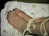 18 YR OLD MOTOR HOME BALL-TIED, CLEAVE GAGGED CABLE TIE TOE TIED HOSTAGE (D28-14)