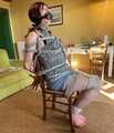 Chairtied and penisgagged