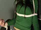 Robbyn in swizzle chair and sneakers