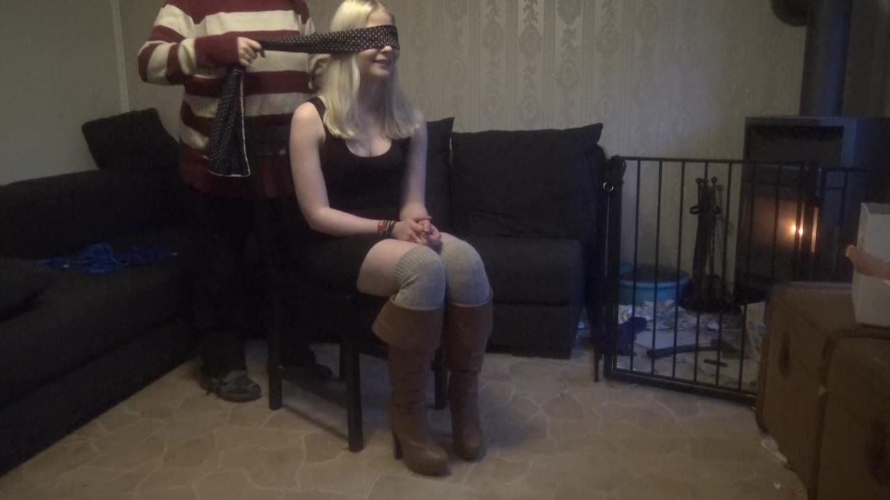 Elysa tied to chair 1/2