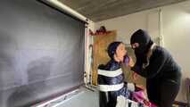 Rachel adams tied and gagged in shiny nylon Clothes