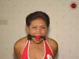 Asian Mature Slut's Bondage Experience - Sitting Pretty