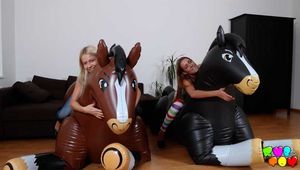 463 Alexis Crystal and Karol Lilies on horseback!