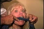 50 Yr OLD REAL ESTATE AGENT TELLS REAL LIFE BONDAGE STORY, IS  HANDGAGGED, MOUTH STUFFED, CLEAVE GAGGED< F0RCED TO CHANGE CLOTHS, HOG-TIED ON BED & TIE-TIED WHILE WEARING SWEATY STINKY PANTYHOSE (D68-1)