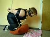 Kneeling and drooling