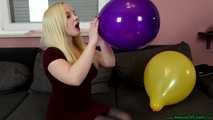blowing up prestretched purple TT14 and sit2pop it