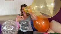 popping 20 balloons with the lighter