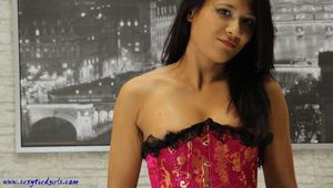 Anni helpless on the chair