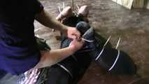 Extreme Ziptie Challenge for tattoeDMomo - her tightest one so far...