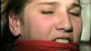 19 Yr OLD KRISHNA TRIES TO SAVE 18 Yr OLD SINGLE MOM AMBER BUT GET GRABBED, CLEAVE GAGGED BALL-TIED & HOG-TIED (D34-11)