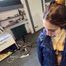 Rey Sanson bound and gagged in a shiny Downcoat