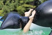 109 Angel made a catch in the pool