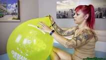 Blow2Pop yellow 18inch *globos payaso*