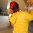 Archive girl tied, gagged and hooded by Jill both wearing sexy yellow/red Rainwear (Pics)