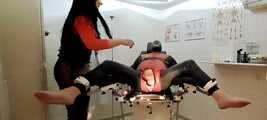Tickled on the gynecological chair