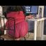 Alina sitting in front of the PC and in the kitchen wearing an oldschool sexy shiny nylon shorts and rain jacket (Video)