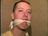 PUNK GIRL MELA MAKES RANSOM CALL, WRITES KEDNAP NOTE & TRIES TO CALL FOR HELP WITH A LARGE RAG STUFFED IN HER MOUTH (D54-5)