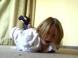 On the floor