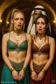 Two Shackled Harem Girls
