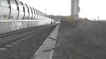078054 Rachel Evans Pees On The Railtrack